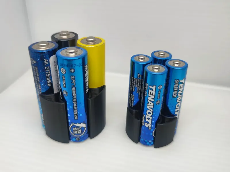 5号7号电池AAA电池收纳4节位整理收纳底座