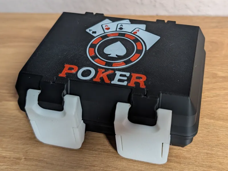 Poker card deck case