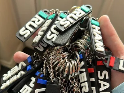 F1 Driver keychains