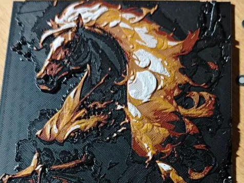 Fire horse hueforge