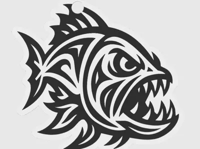 Piranha Keychain