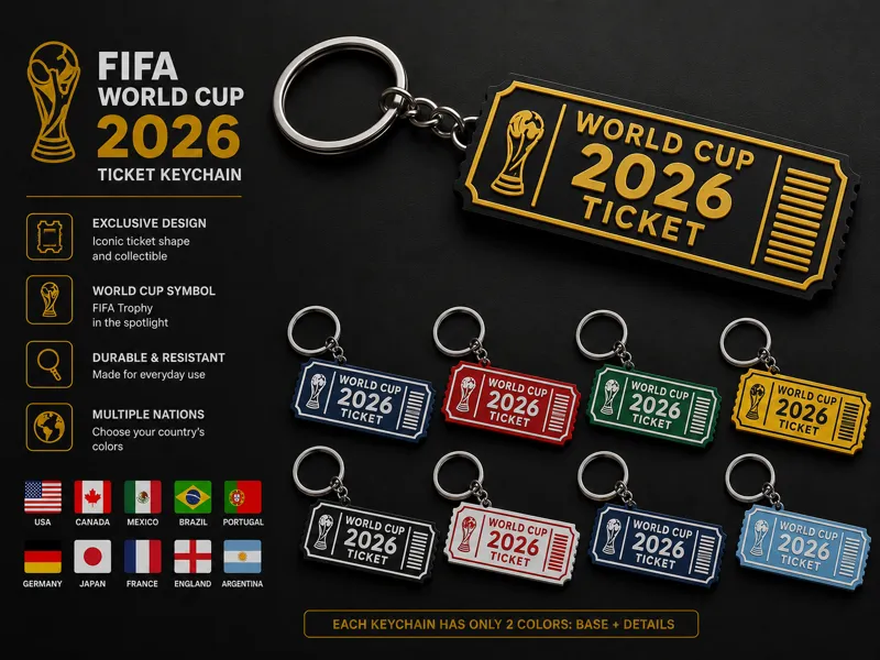 FIFA World Cup 2026 Ticket Keychain 