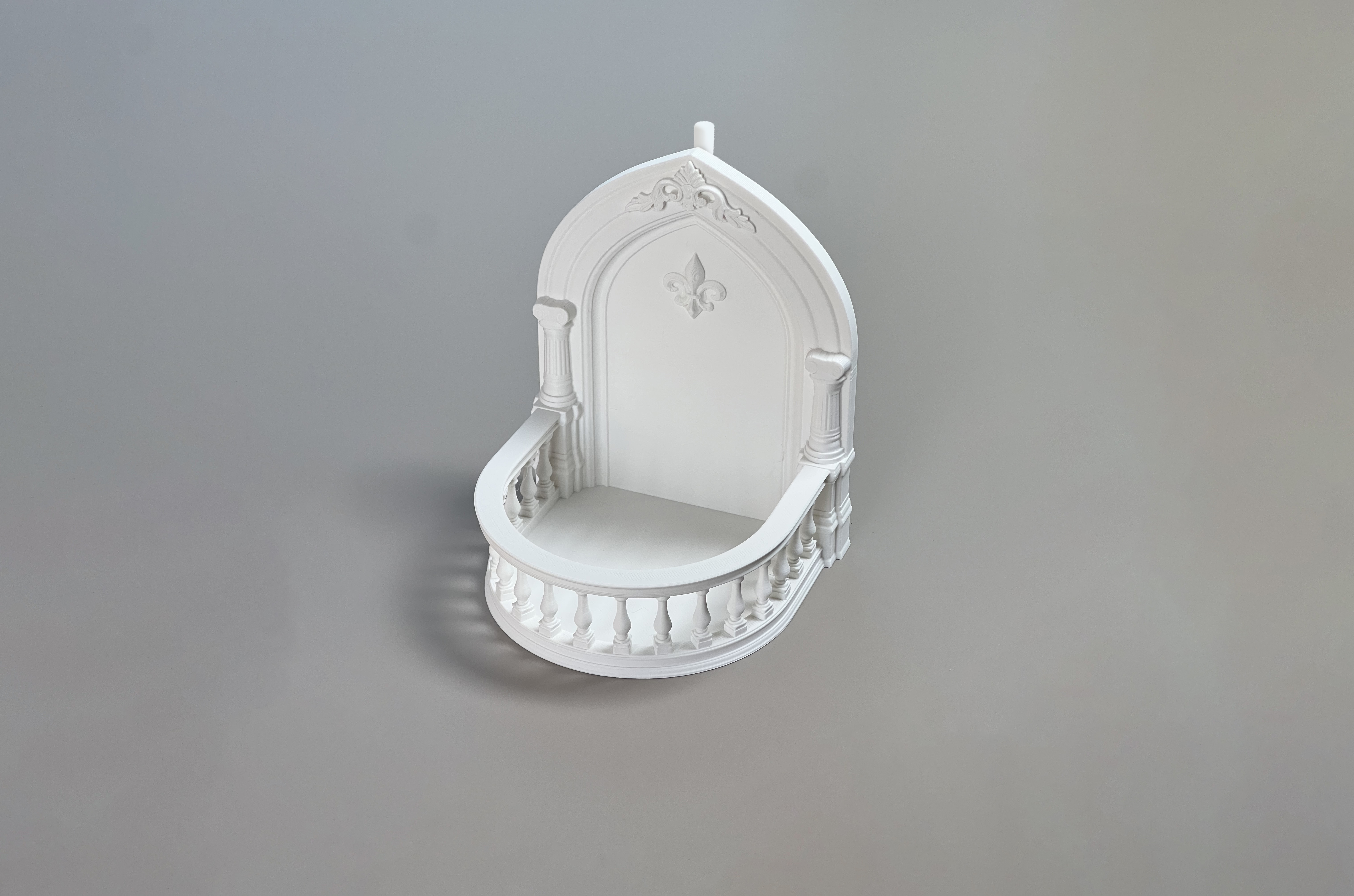 Miniatura 3 do modelo 3D 欧式阳台挂架（兼容圆孔、宜家SKÅDIS洞洞板）