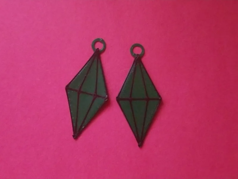 Sims Plumbob Earrings