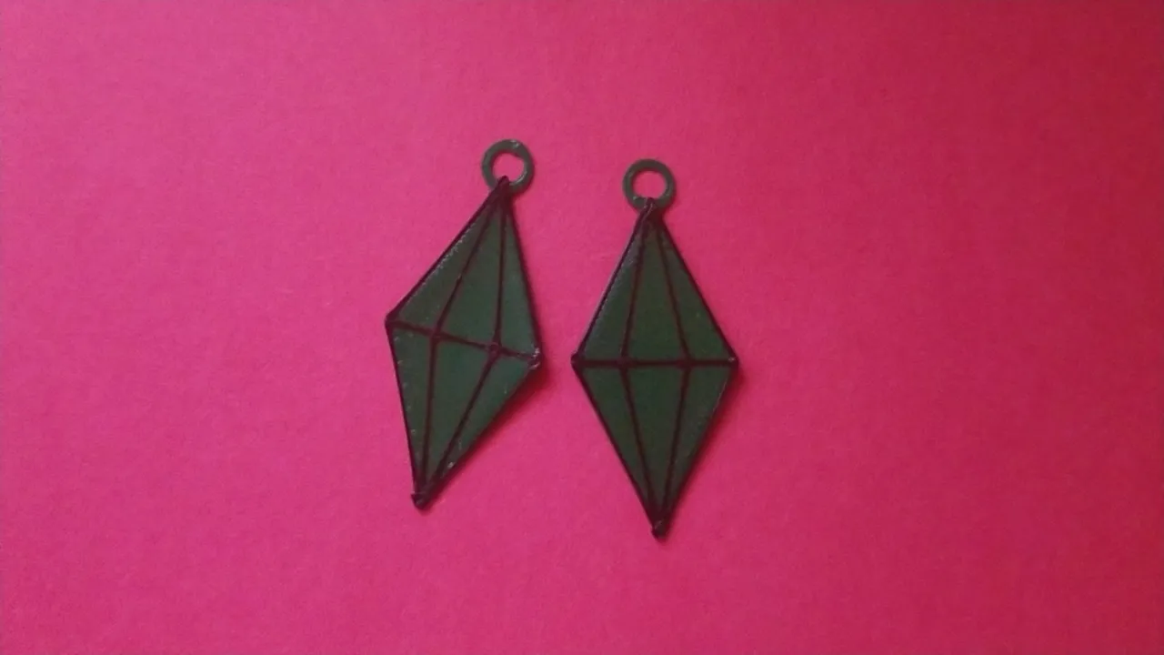 Sims Plumbob Earrings view 2