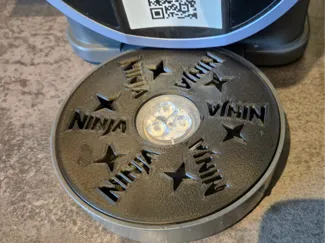 Ninja Slushi Abtropfgitter Logo mit Stern für Leds