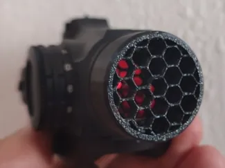 Red dot reflex sight lens cover multiple sizes