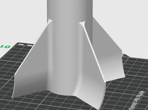 Ailerons torsadés pour fusée maquette