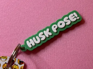 Husk pose nøkkelring