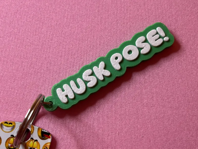 Husk pose nøkkelring