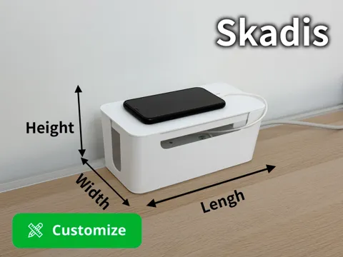 Modelo para impresión 3D: 插线板收纳盒（可定制尺寸） — referencia de MakerWorld