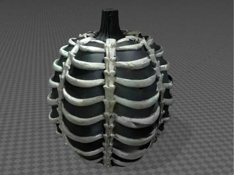 Skeletonized Pumpkin