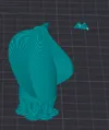 Prop flipped on plate to make printing easier