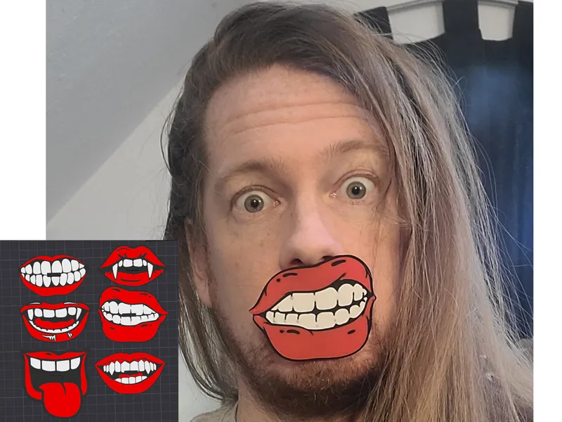 Funny Mouth face mask 6 pack