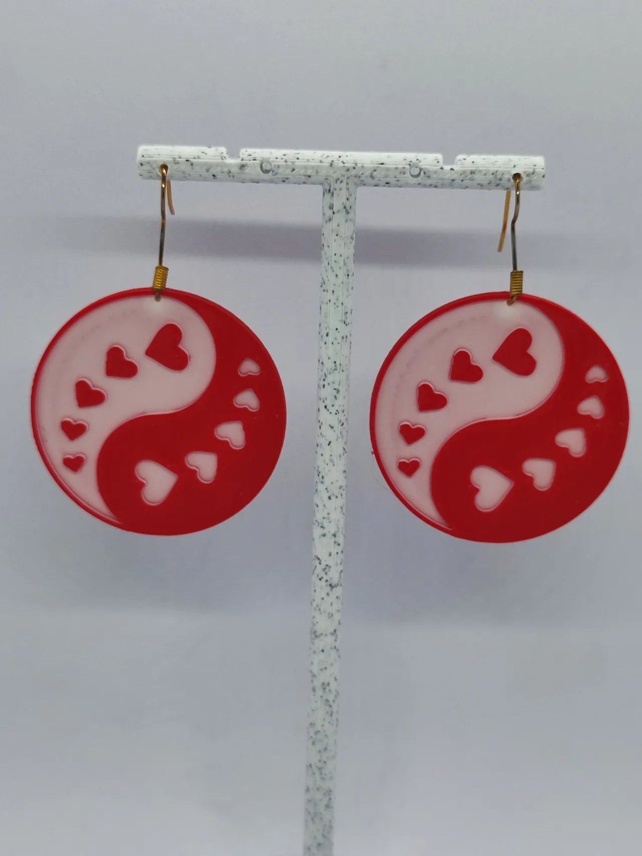 Aretes Corazones en Equilibrio view 3