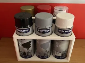 box for 6 spray cans