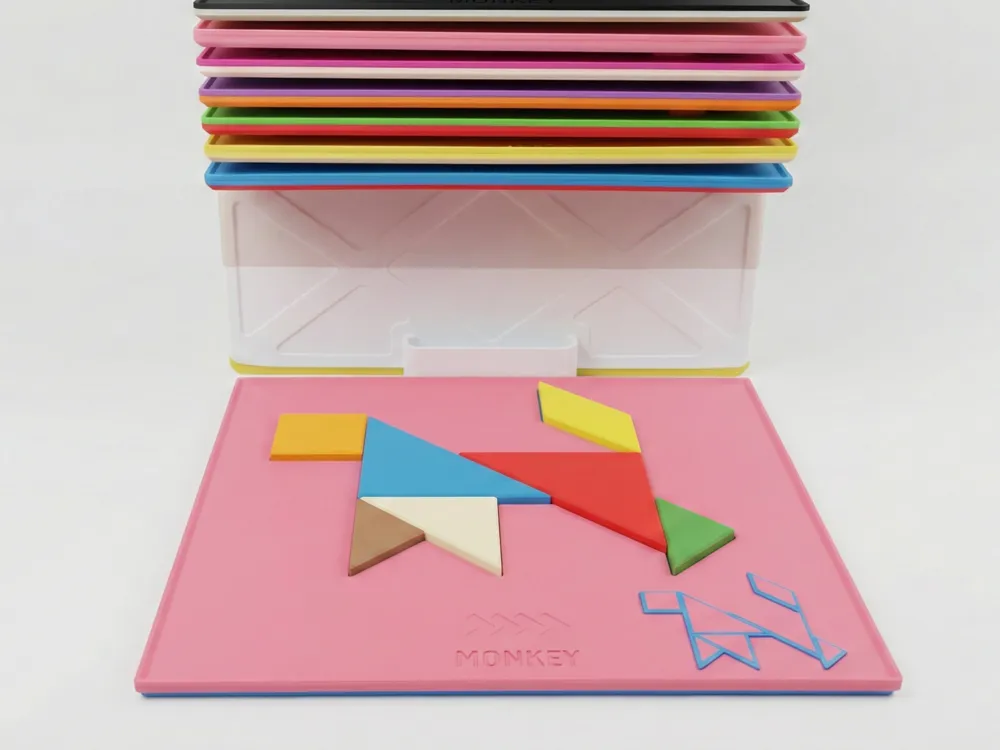 Modular Tangram Puzzle Set & Storage System - Free 3D Print Model