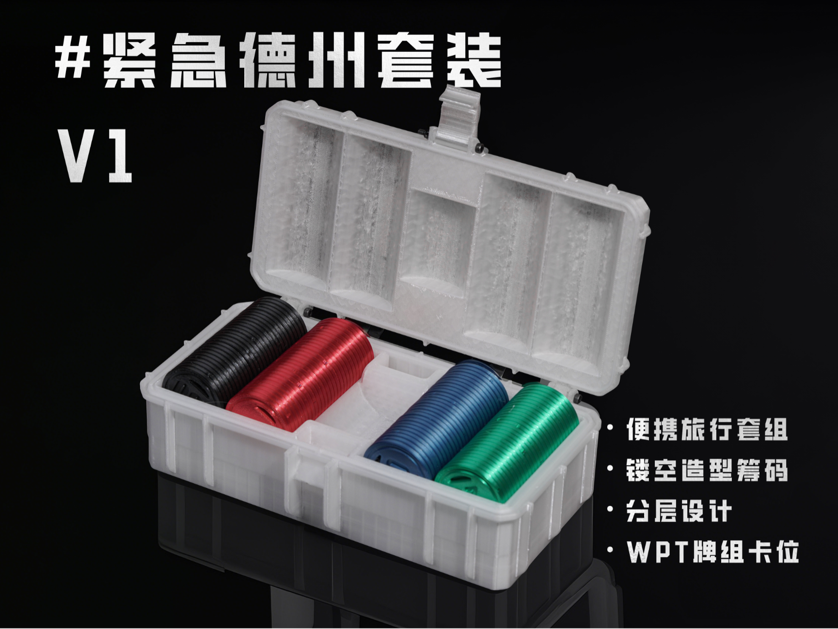 #紧急德州套装（Texas Hold'em Poker Set）德州扑克纸牌游戏