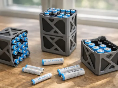 AA/AAA Industrial Modular Battery Organizer-No AMS