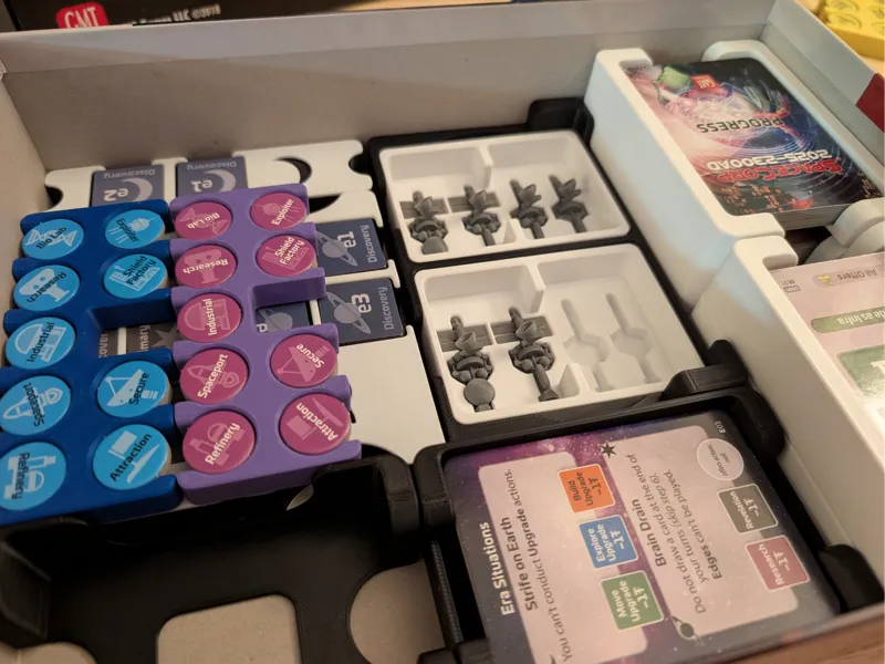 Spacecorp 2025-2300AD Insert and Tokens