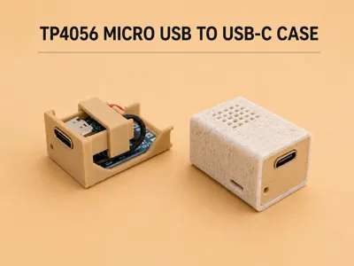 TP4056 Micro USB to USB-C case