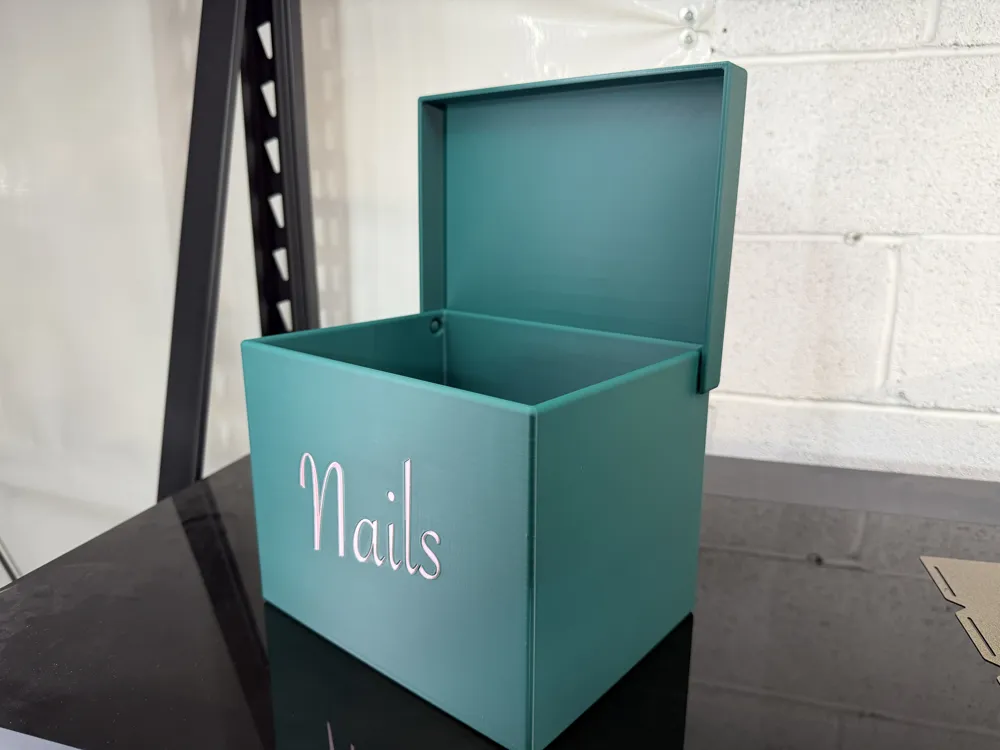 Box With Hinged Lid (No Supports - No Screws) - Free 3D Print Model ...