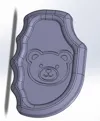 Cute Teddy Bear Bravery Stone