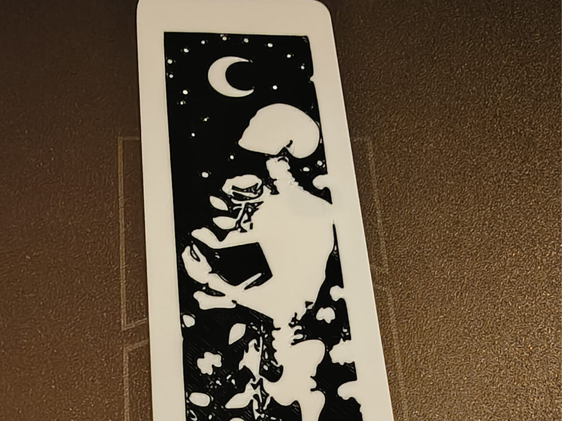 The Eternal Romance: Halloween Bookmark 3D model