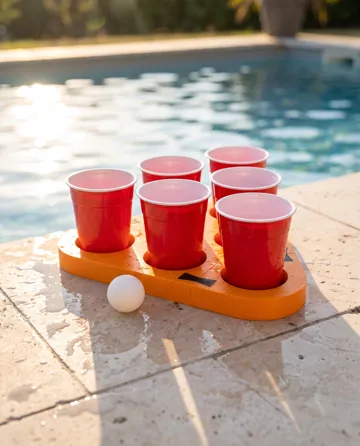 Soporte: Floating Beer Pong Rack – 6 Cup Pool Float — vista de referencia 5