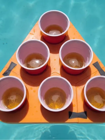 Soporte: Floating Beer Pong Rack – 6 Cup Pool Float — vista de referencia 2