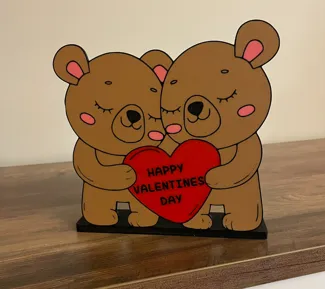 Valentines Day Teddy Bears Standup Decoration
