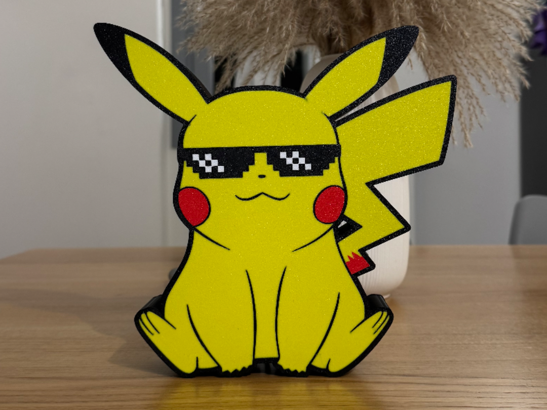 Lampada Pikachu deal with it con occhiali
