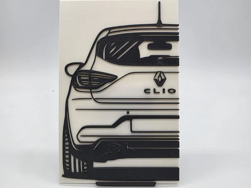 2D Wall Art Renault Clio V (5. Generation)