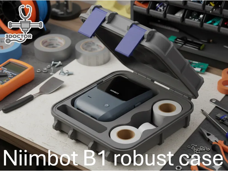 Niimbot B1 robust case (with sticker rolls space)