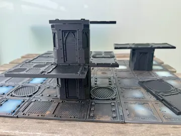 Escenografía en miniatura: Necromunda Column & Walkways — vista de referencia 5