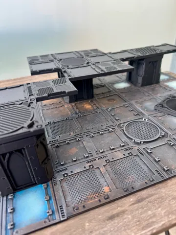 Escenografía en miniatura: Necromunda Column & Walkways — vista de referencia 2