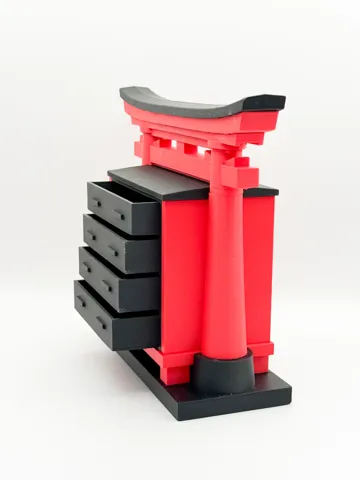 Escenografía en miniatura: Japanese Torii Mini Cabinet — vista de referencia 2