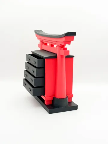Escenografía en miniatura: Japanese Torii Mini Cabinet — vista de referencia 4