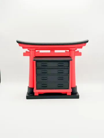 Escenografía en miniatura: Japanese Torii Mini Cabinet — vista de referencia 5