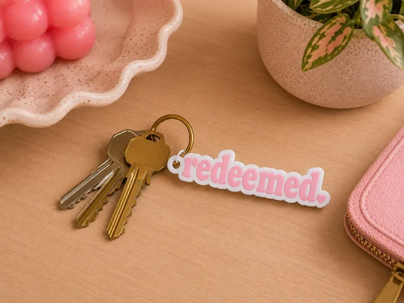 Redeemed Keychain/Bag Tag