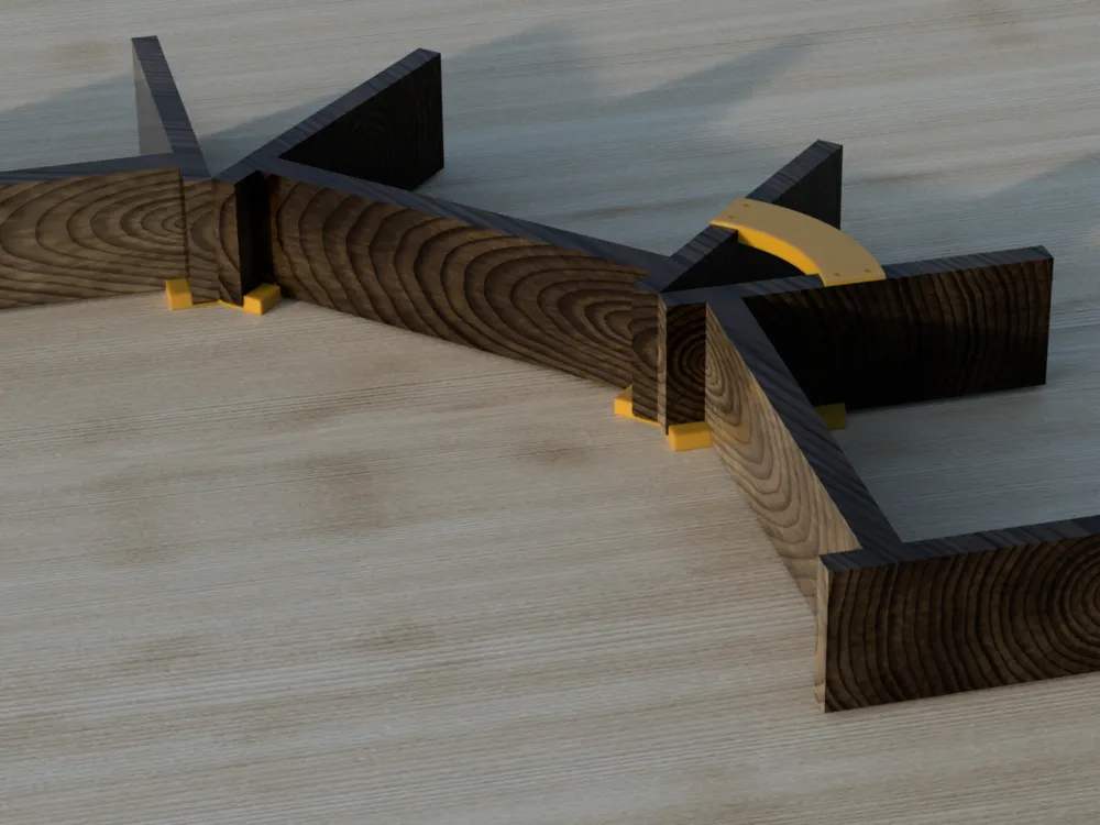 IKEA corner bracket for Billy shelves 45° angle by FFxD MakerWorld