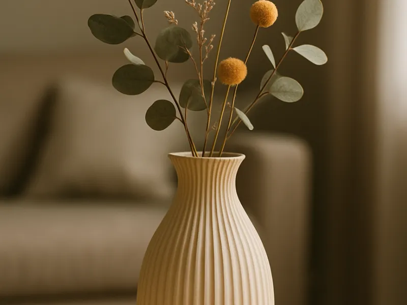 Stylische Trockenblumen Vase