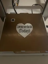 0.2mm layer, 15% infill, I Love You More Than Dad (Today)