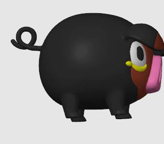 Lechonk cute pokemon pig (AMS COLOR)