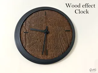 Wood Effect Clock
