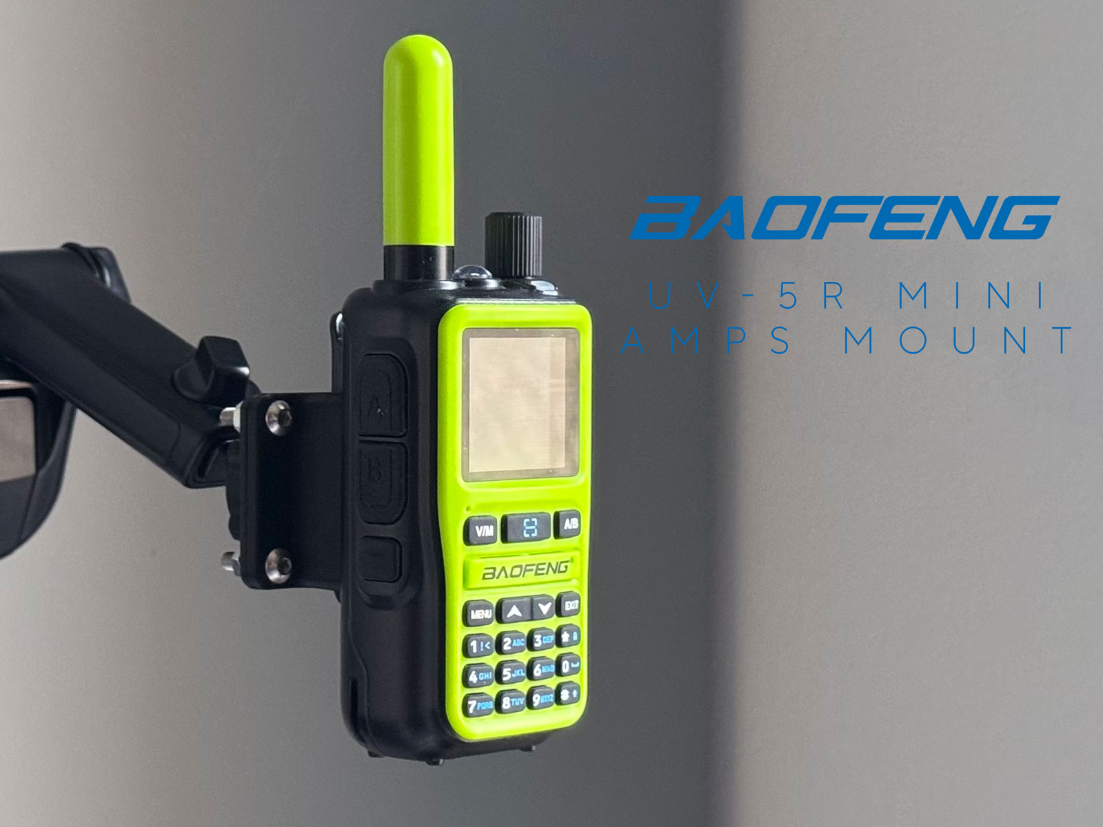 Baofeng UV-5R Mini Mount – AMPS System Adapter
