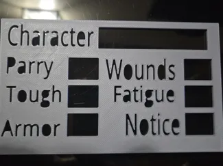 Savage Worlds Template