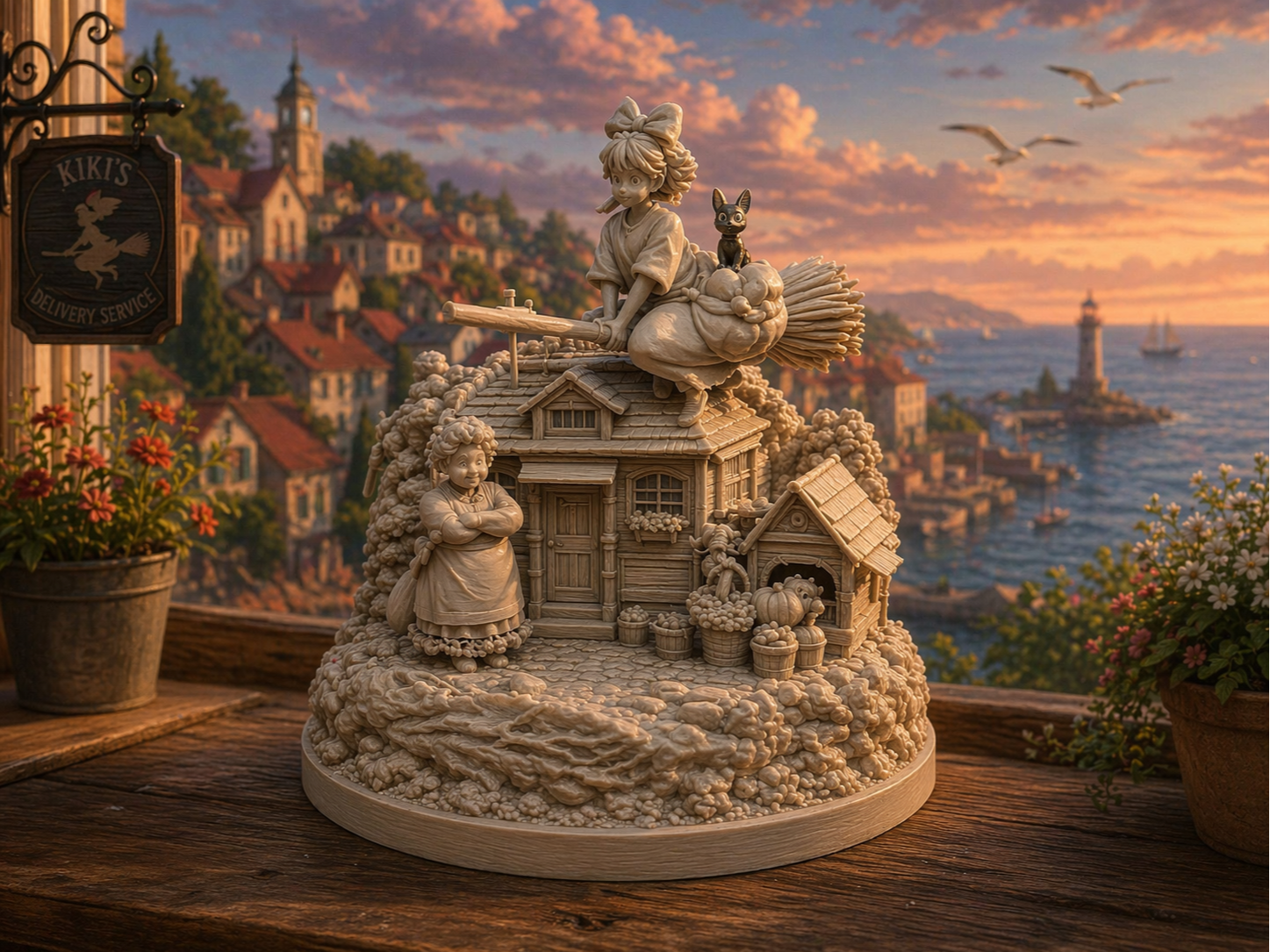 Kiki's Delivery Service Diorama Studio Ghibli