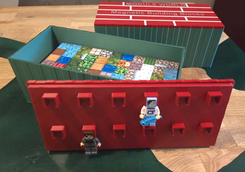 Minecraft Box Size Minecraft Block and Figure Storage Box by Flopo29 - MakerWorld
