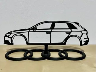 Audi A3 Silhouette with Stand